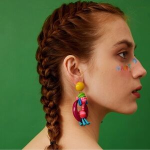 Trolls Dreamworks World Tour Cooper Doll No-pierced Cilp Dangle Earrings